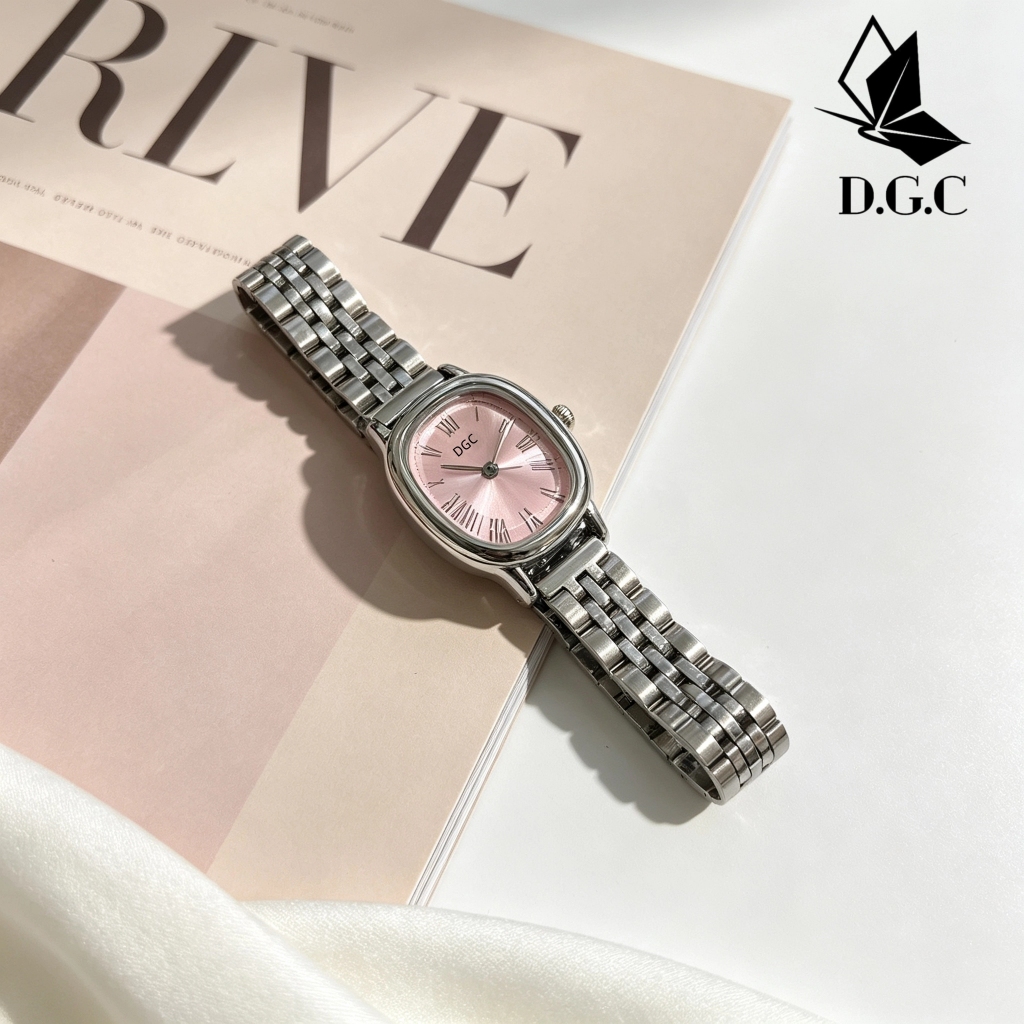 ready stock dgc w703 jam tangan wanita analog elegan fashion korea casual analog trendy dgc jam