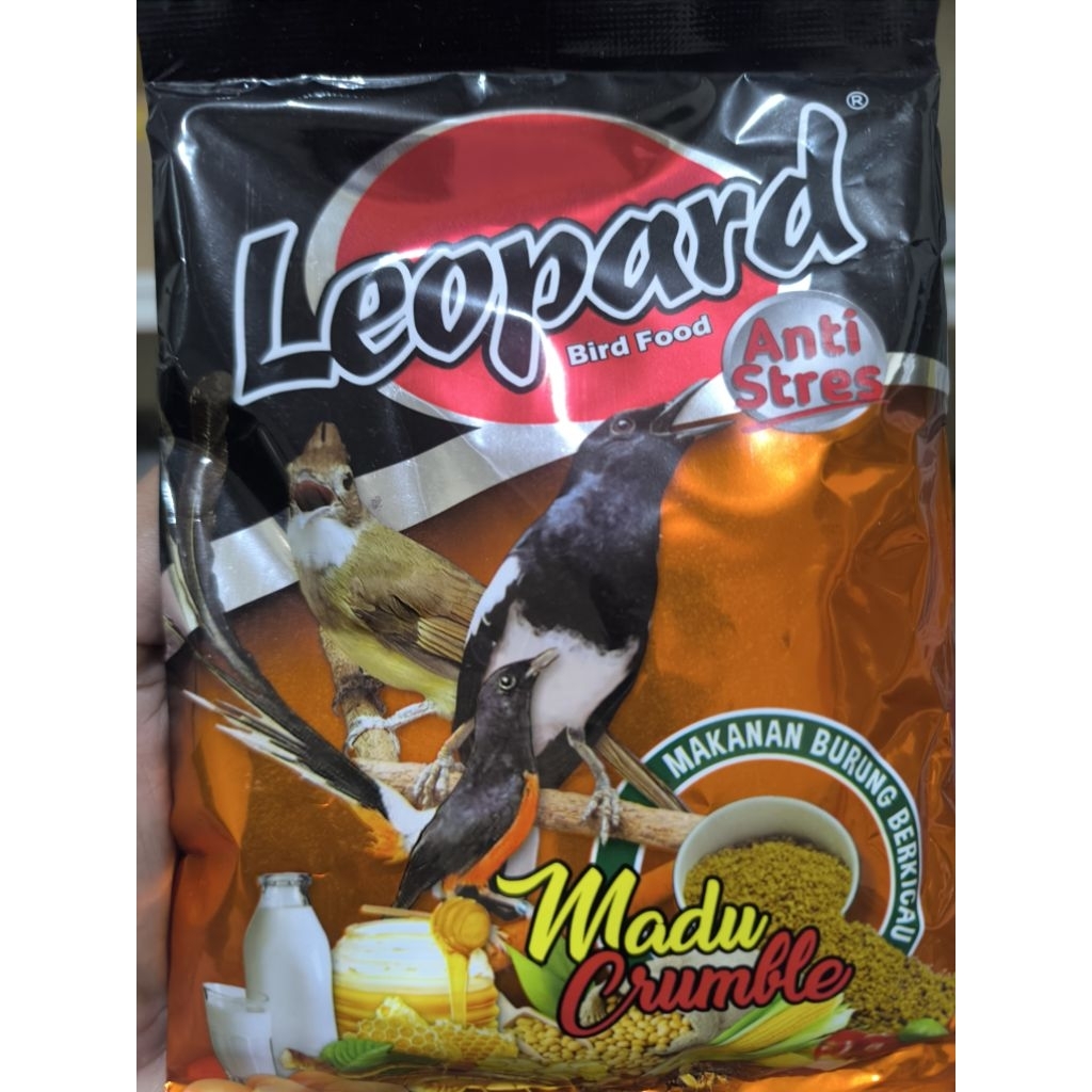 Leopard madu crumble voer kasar
