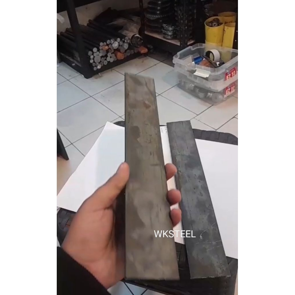 Plat Strip Besi Tebal 5mm ×  50mm × 30cm  Strip Besi