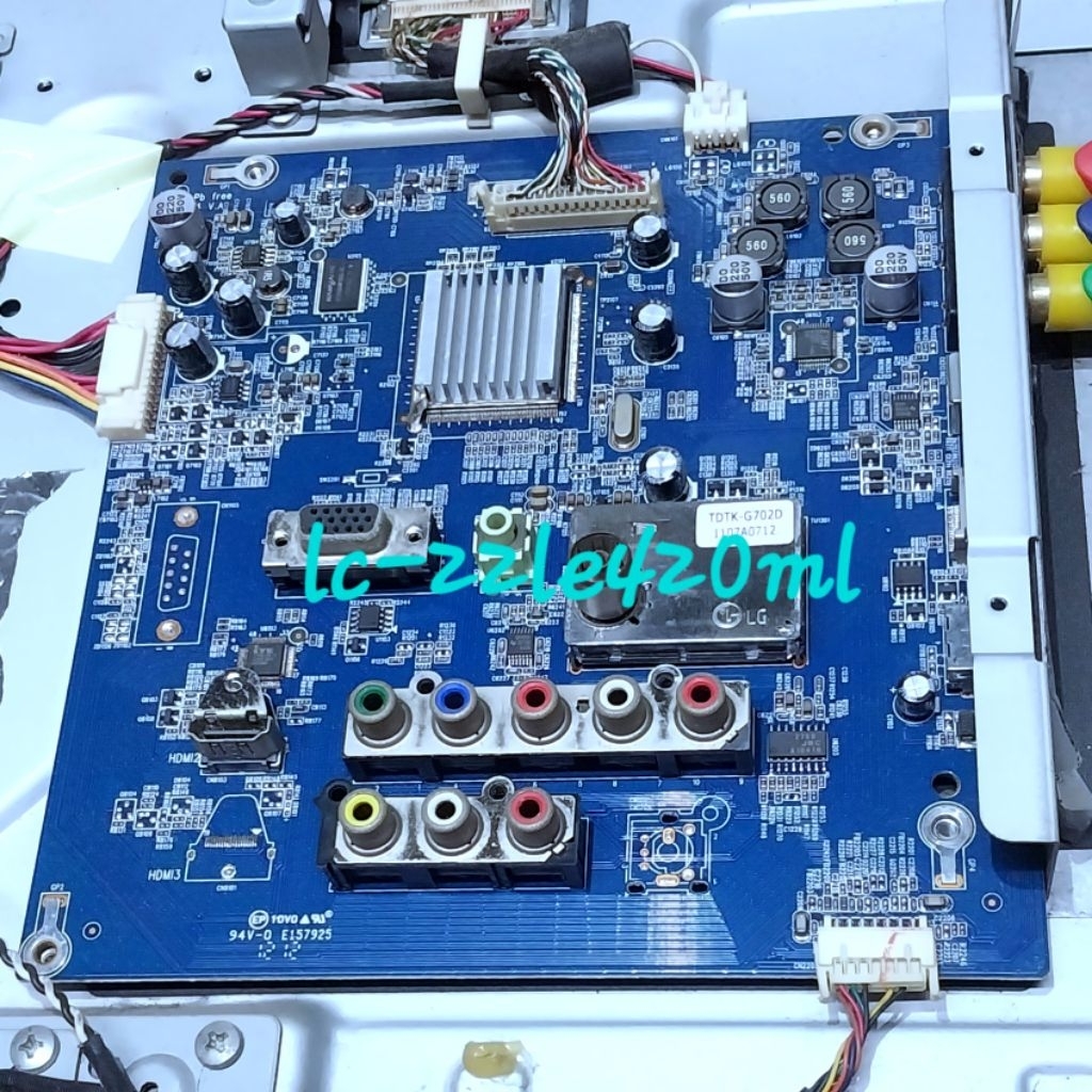 MB MOBO MESIN TV LED SHARP LC-22LE420ML 22LE420 ORIGINAL MAINBOARD MOTHERBOARD