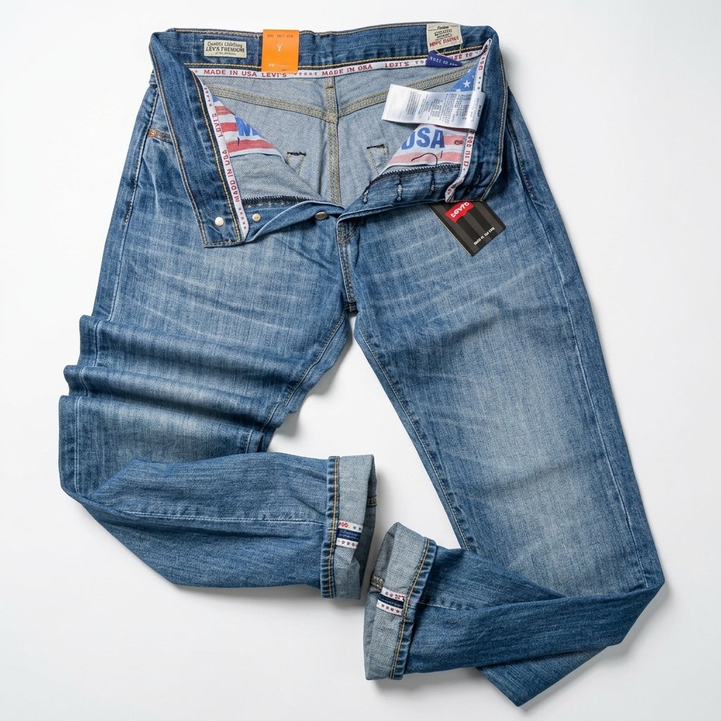 Celana Denim Standar Pria 501 Usa 100% Original