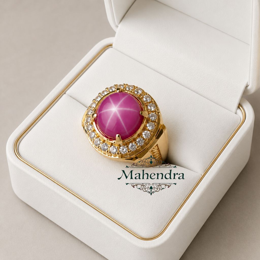CINCIN BATU PINK RUBY AMERICAN STAR SIAP PAKAI