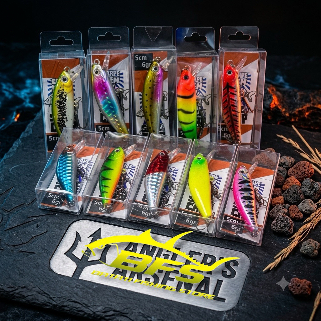 umpan pancing minnow 5cm 6gr sinking UL