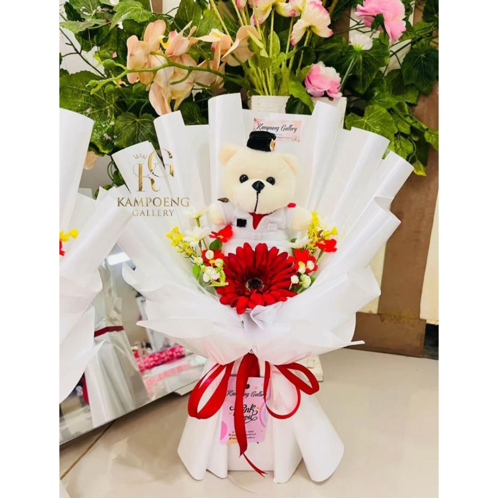 Buket Paskibra/ buket boneka paskibra