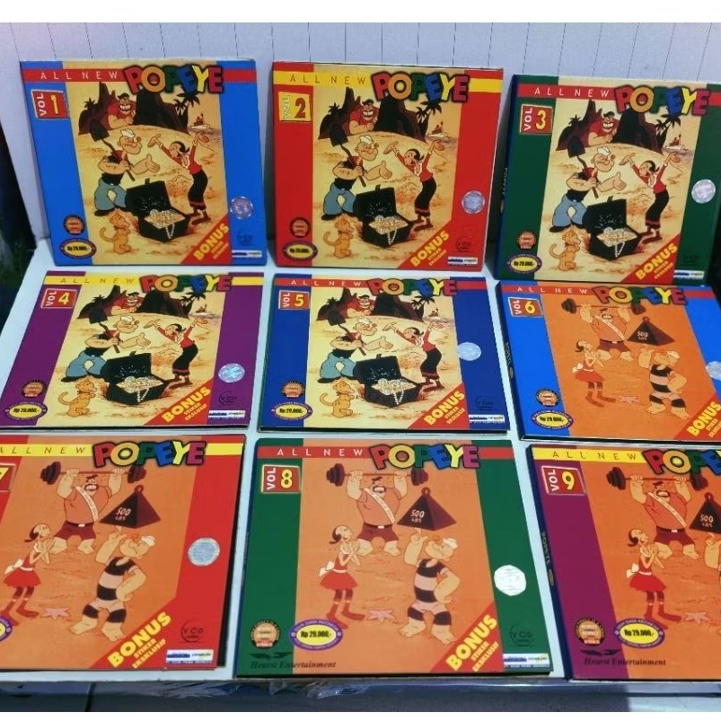 VCD POPEYE , ALL NEW POPEYE VOL. 1-20 (Original)