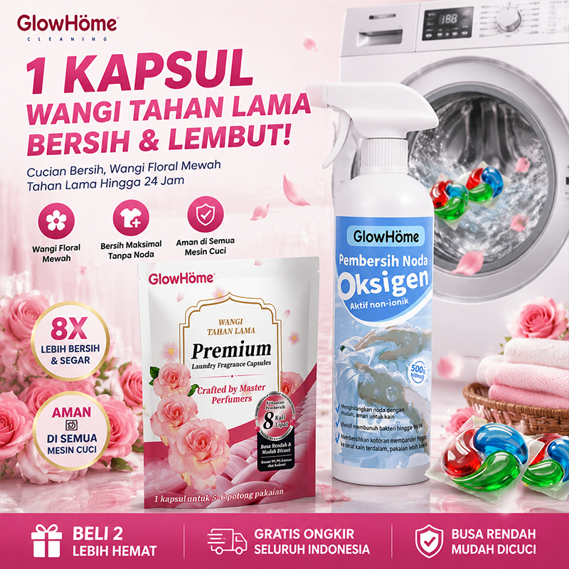 [PROMO GAJIAN 7.25] Laundry Pods 3in1 | Kapsul Deterjen Refill Sakura Blossom, Praktis Sekali Pakai,