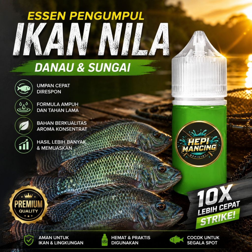 ESSEN PENGUMPUL IKAN MUJAER NILA DANAU DAN SUNGAI