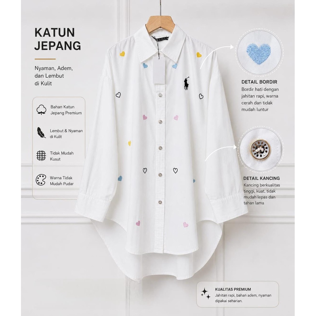 kemeja polo galina zara//kemeja polo kemerdekaan zara//pakaianwanitasby