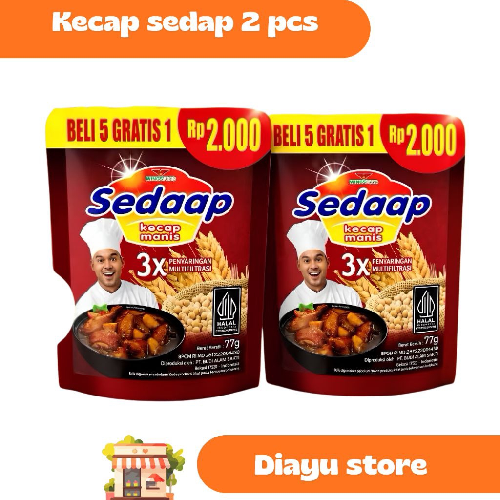 (2PCS) Kecap Sedaap 2000an/Masako/ladaku/kecap bango