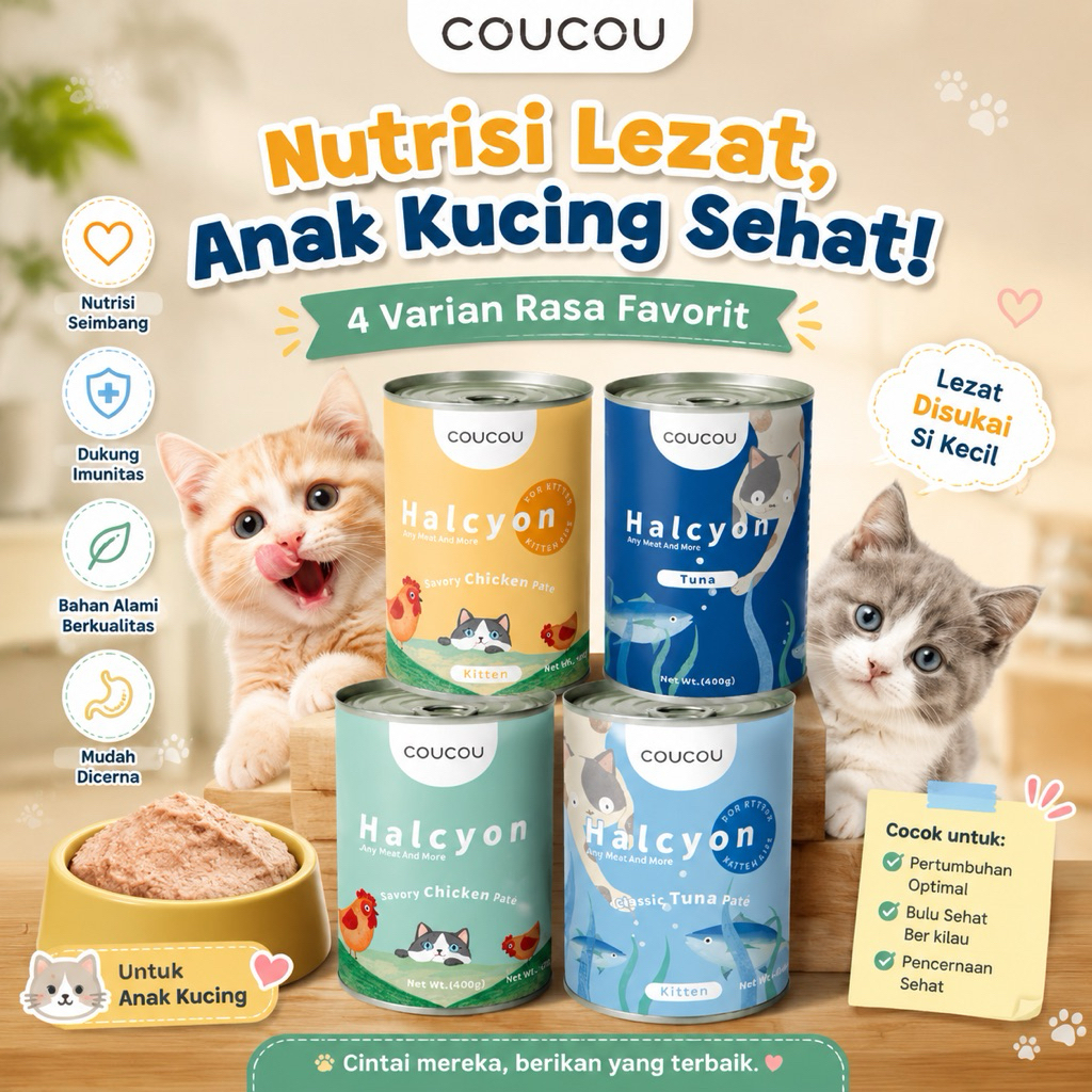 Makanan Kucing Kaleng CouCou
