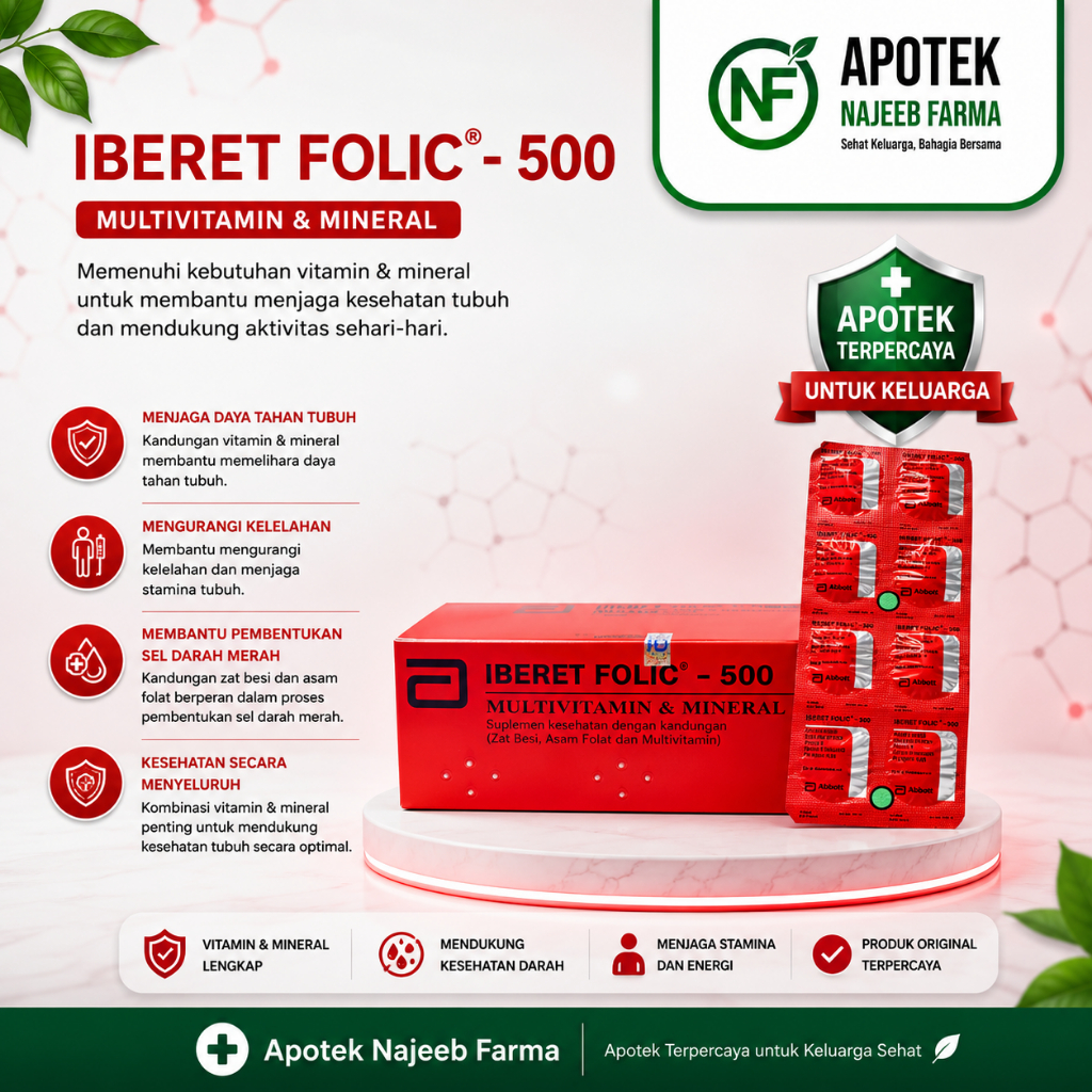IBERET FOLIC BOX 100 TABLET