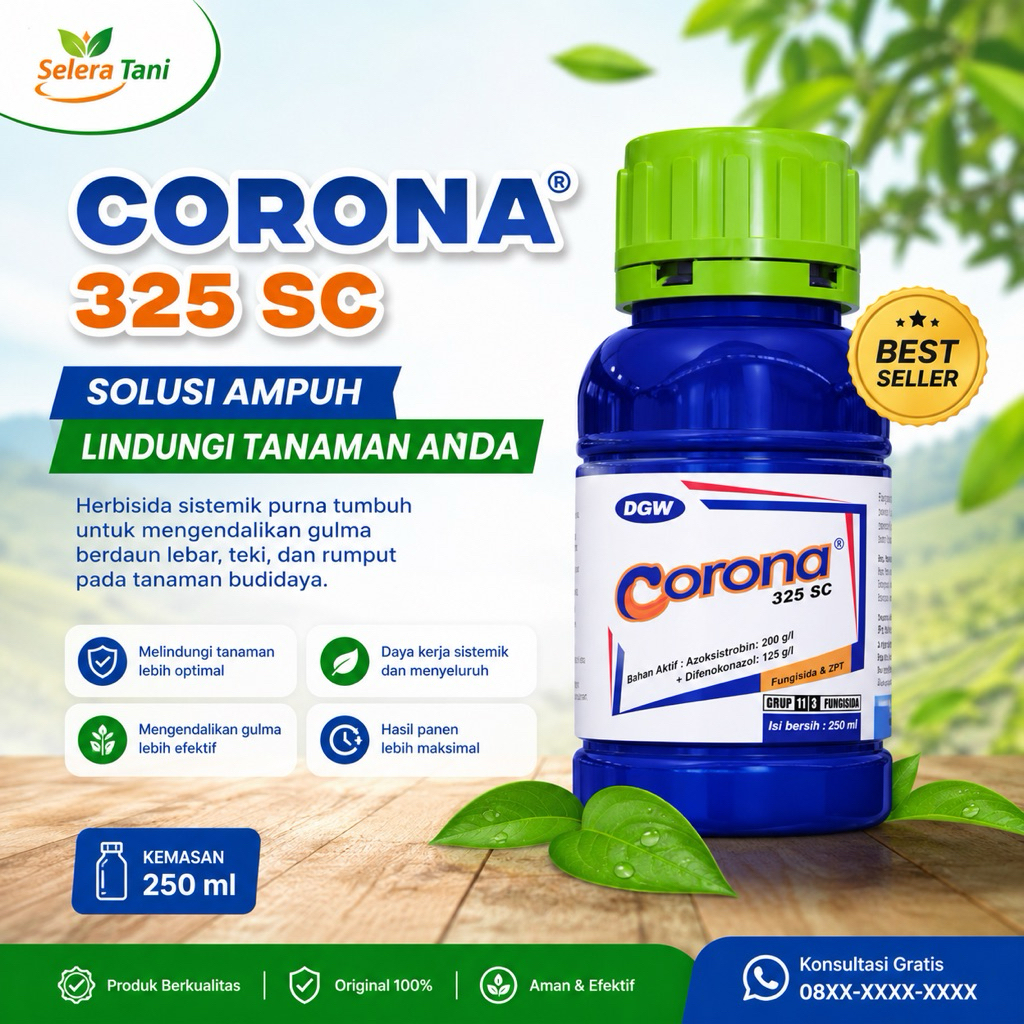 Fungisida Sistemik Corona 325 SC - OBAT JAMUR TANAMAN