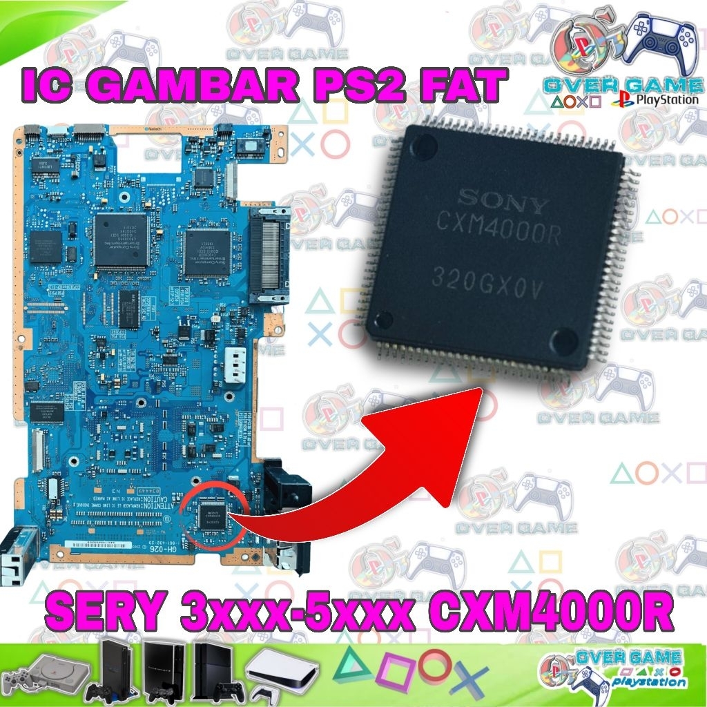 IC GAMBAR PS2 FAT & SLIM / IC CXM