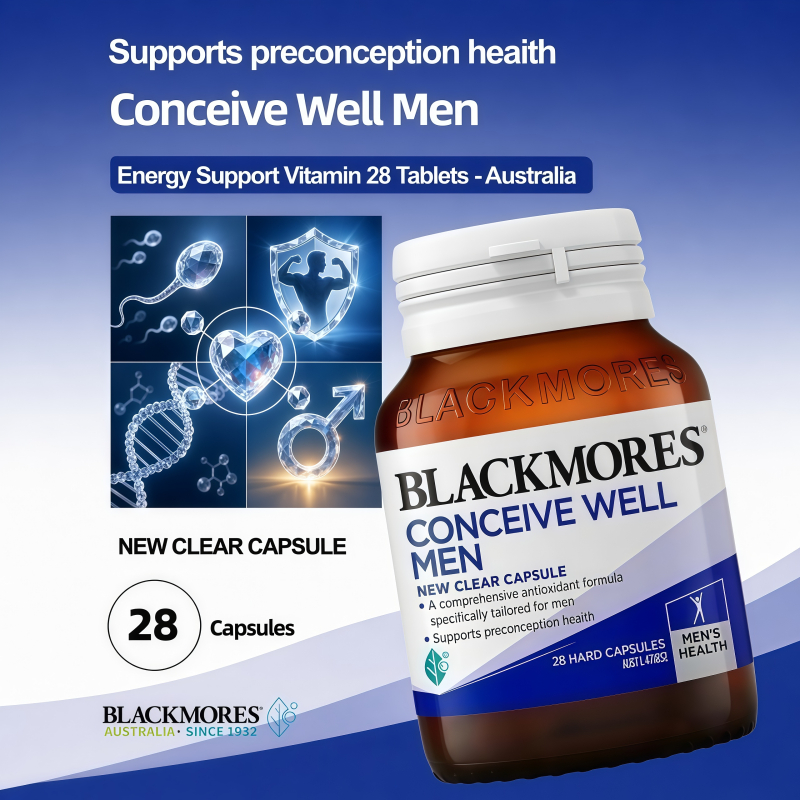 Blackmores Conceive Well Men 28 Kapsul - Suplemen Kesehatan Sperma, Antioksidan, Energi