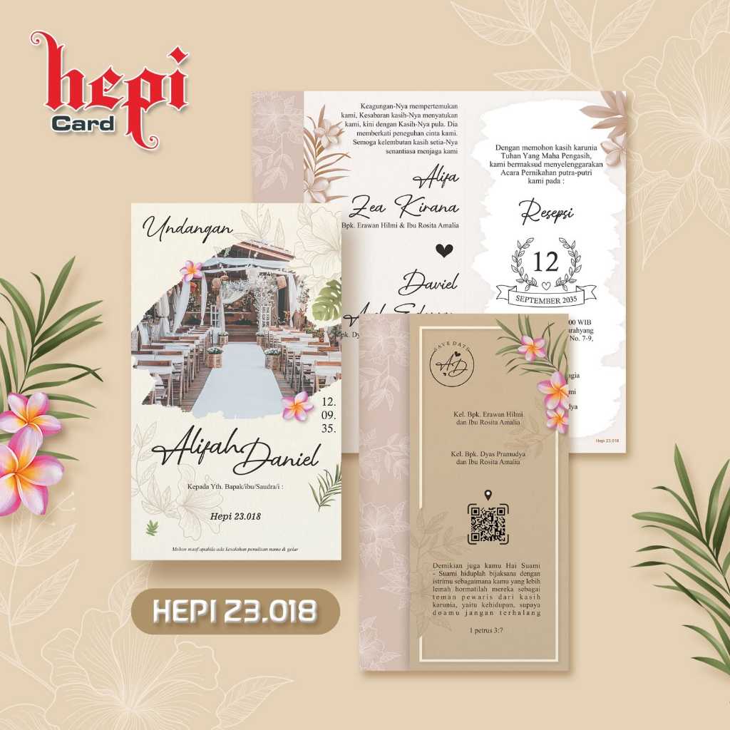 Blangko Undangan Seri Hepi 23.018