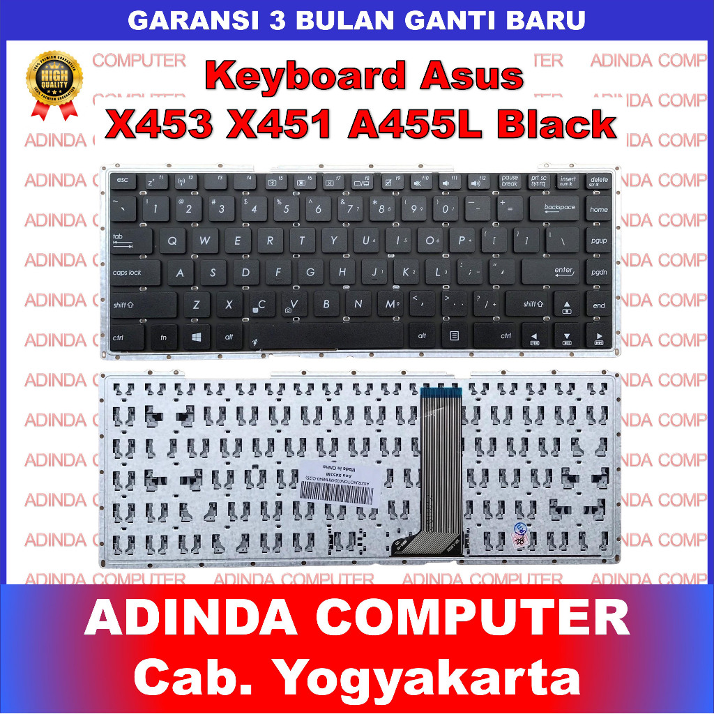 Keyboard Laptop Asus X453 A456 A456U X456UJ A456UR K456 K456U K456UR