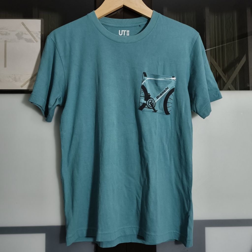 kaos baju tshirt jersey uniqlo bianchi uq20 [S]