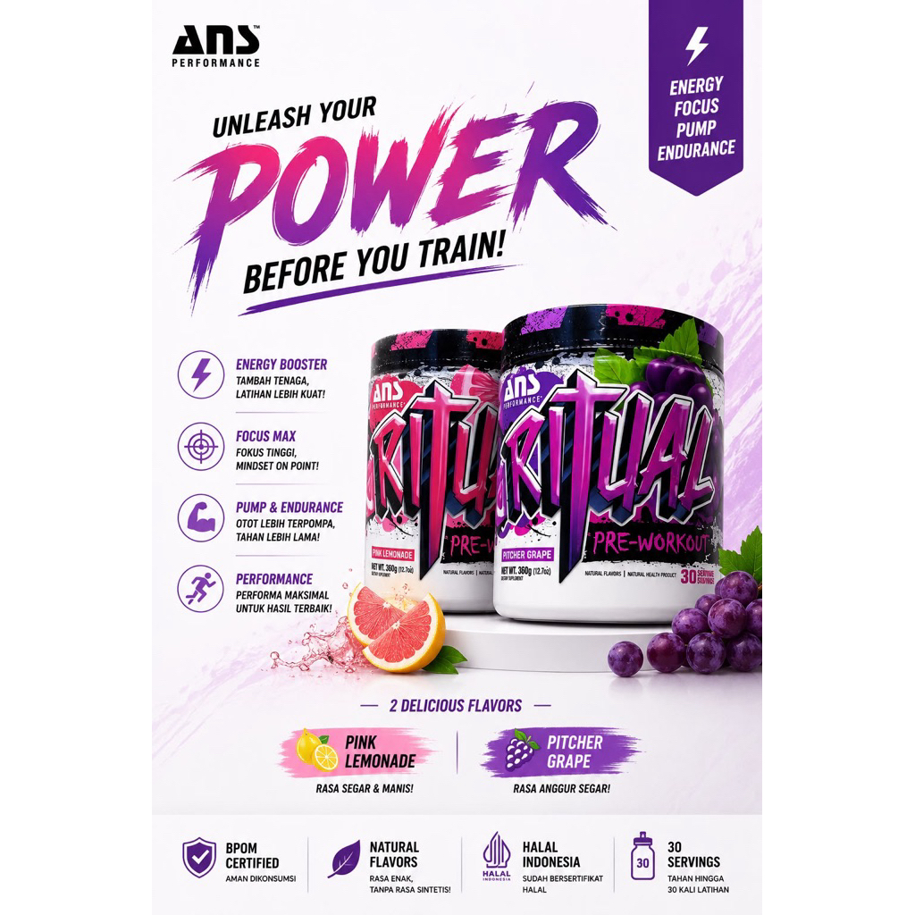 ANS RITUAL PREWORKOUT suplemen gym