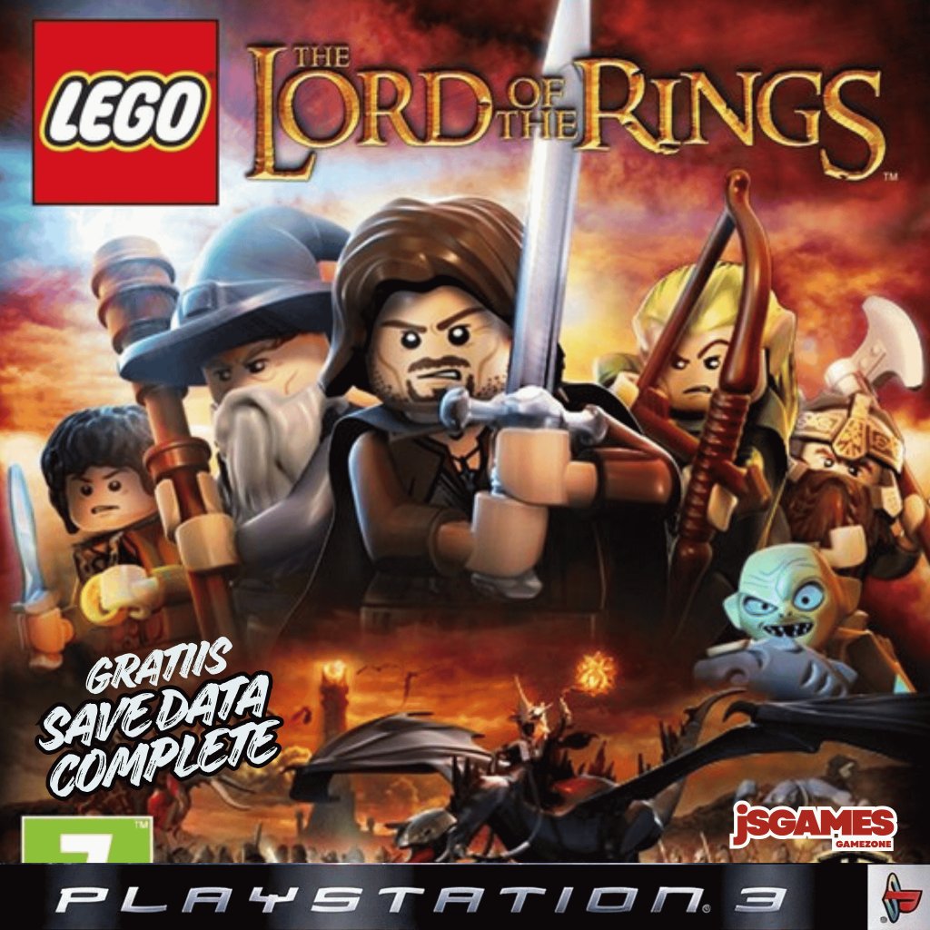 ( VIA LNK ) Lego The Lord Of The Rings PS3 Game Bonus Save Data Lengkap Karakter - PKG file CFW HFW 