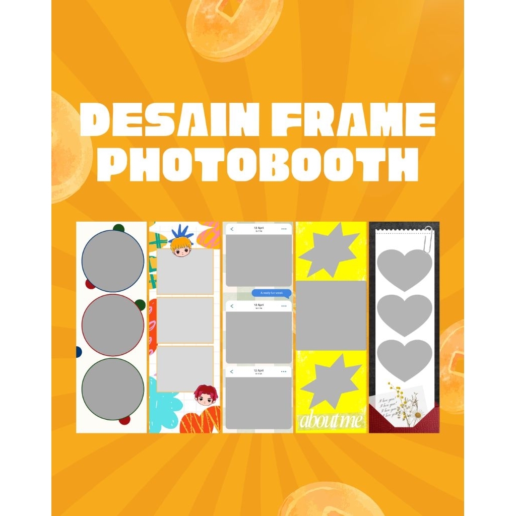Template Desain Frame Strip Photobooth Photobox