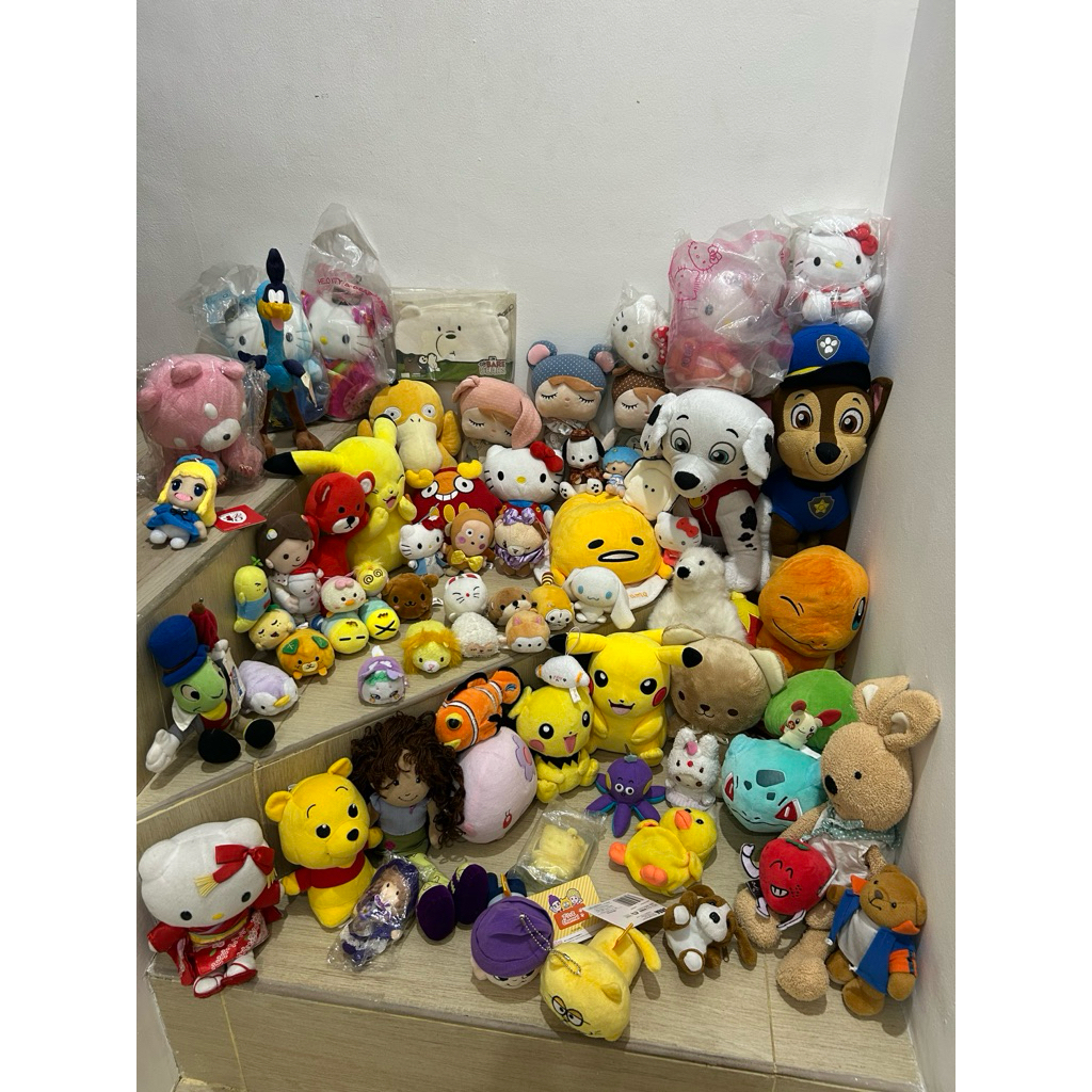 Baca Deskripsi : Boneka Sanrio, Pokemon, Looney tunes, Kirby, Pawpatrol, Gloomy (cara pemesanan chat