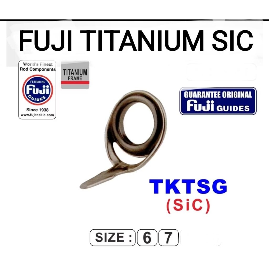 RING GUIDE FUJI TKTSG TITANIUM SIC ORIGINAL JAPAN UK 6&7