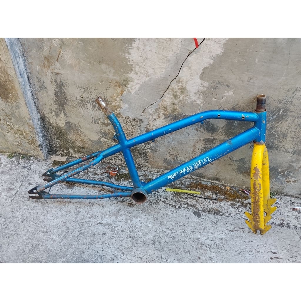 Frame fork sepeda bmx wimcycle METALIZER ban 20" Real pictures