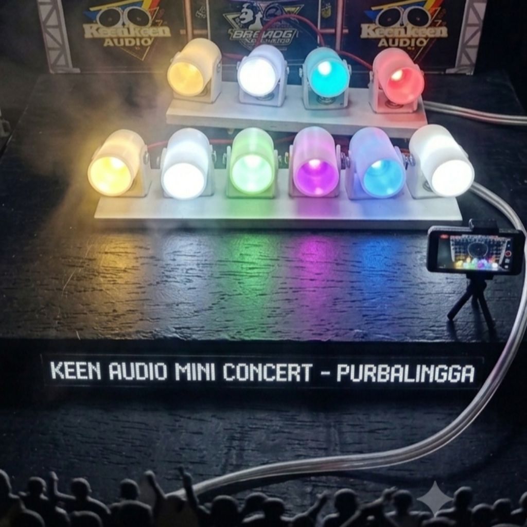 Lighting Beam miniatur lampu panggung sound horeg
