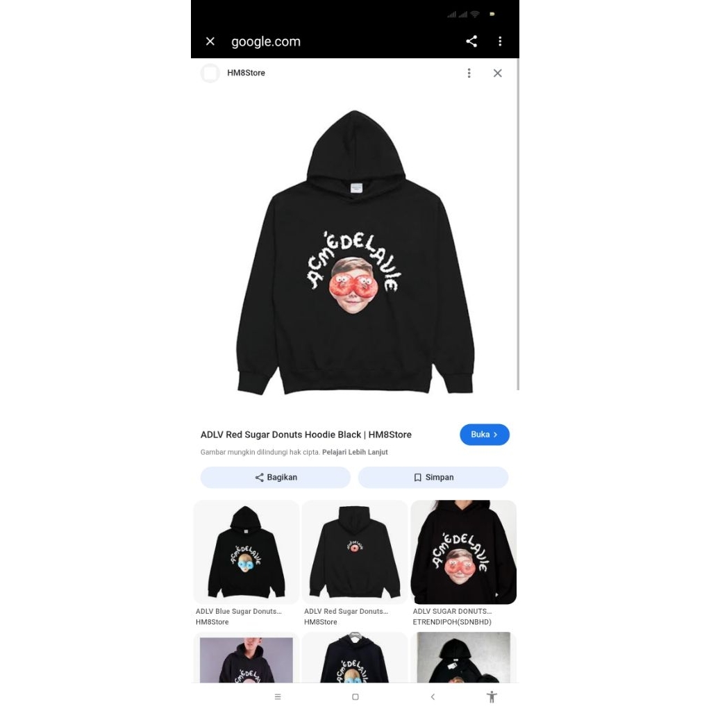Hoodie adlv red sugar donat sz 2