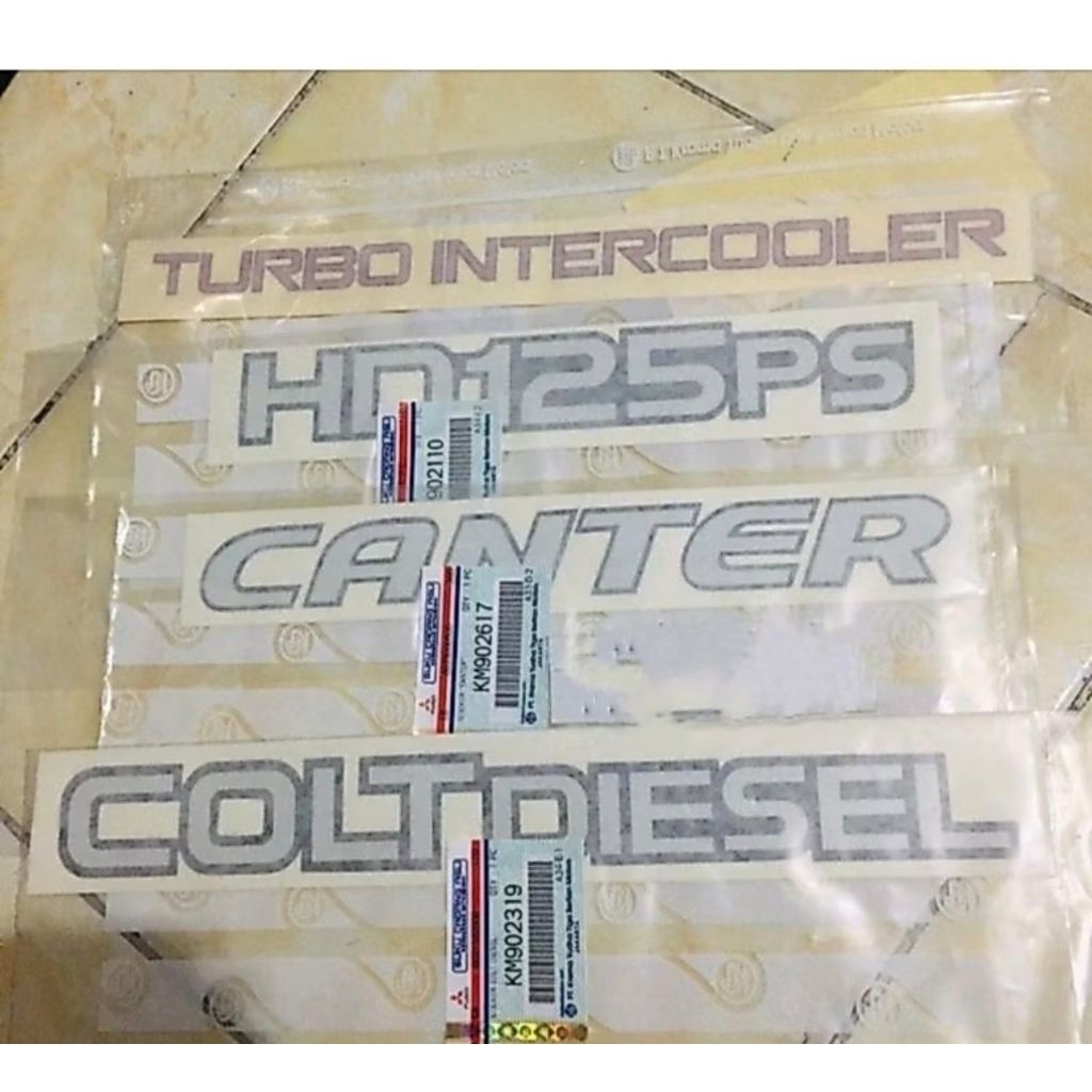 stiker set coltdisel/stiker canter/stiker hd125ps original 4biji