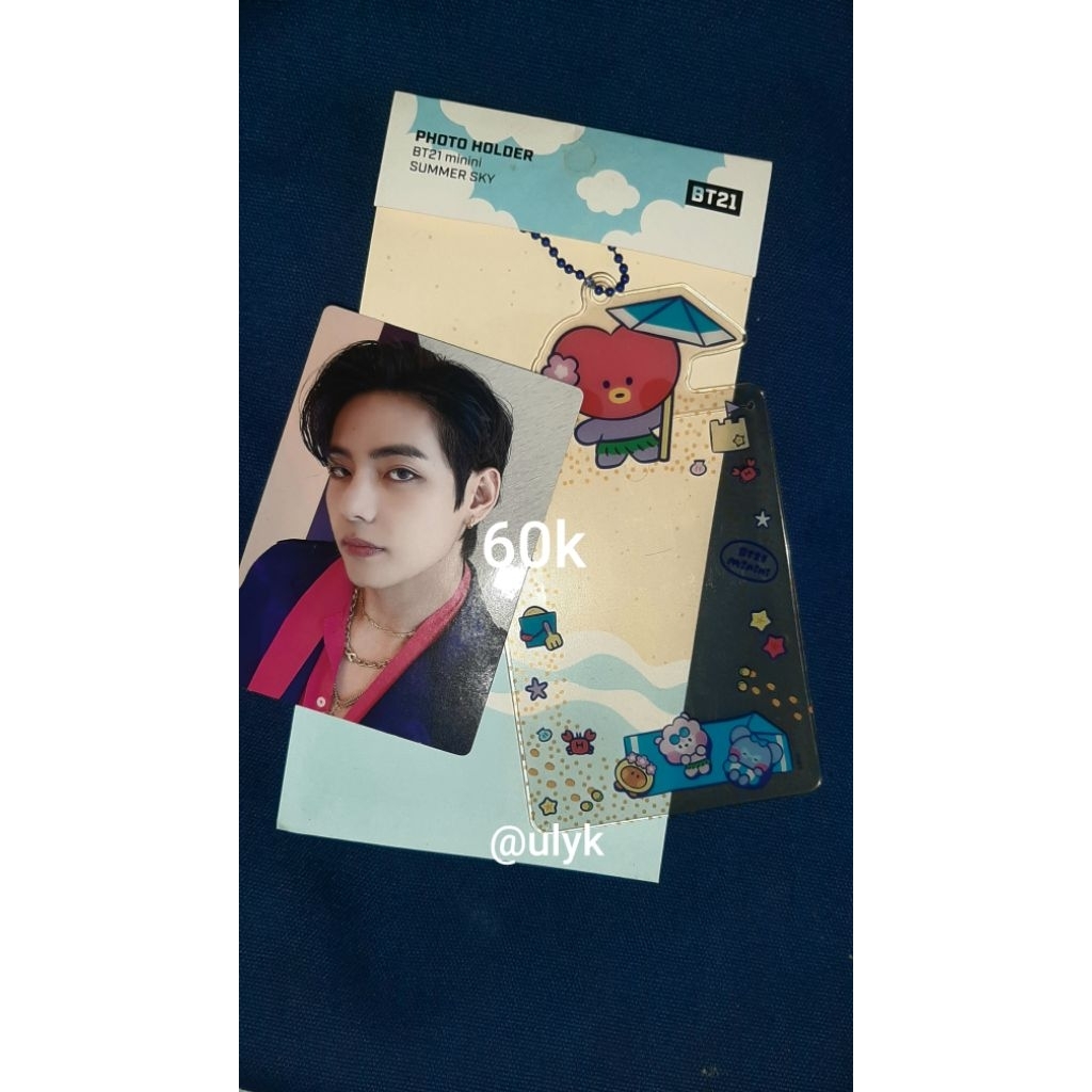 TAEHYUNG PC OFFICIAL BUNDLE PHOTOCARD HOLDER BT21 OFFICIAL