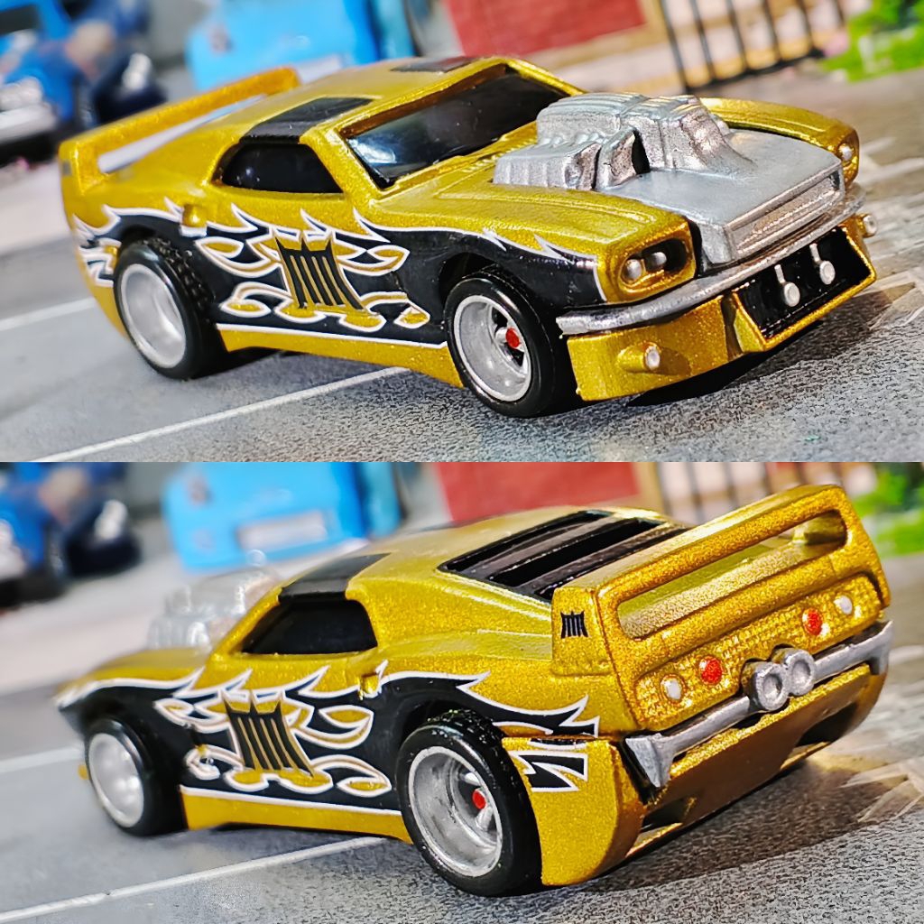 Diecast Hot Wheels Acceleracers RIVITED V2 CUSTOM body movie metal maniacs - fantasy car - scale 64 