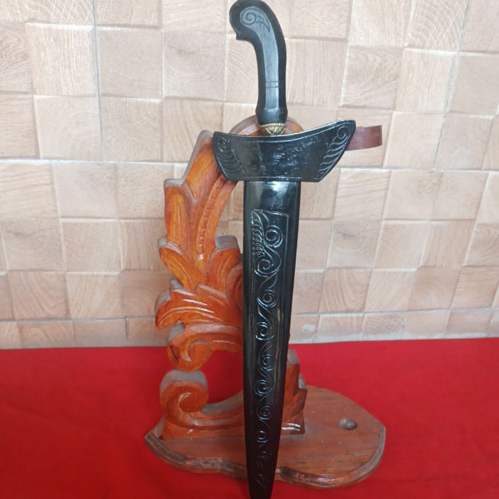 Keris Patrem Kyai Carubuk Luk 7 Sepuh,Pamor Ceprit