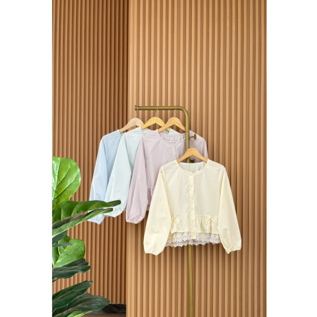 Melva Blouse/atasan wanita terbaru/Blouse lace/terbaru