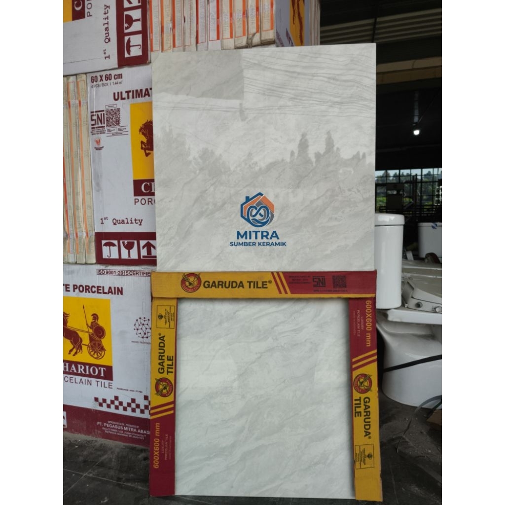 Granite Lantai 60x60 Dynamic Grey | Garuda Tile | Glossy