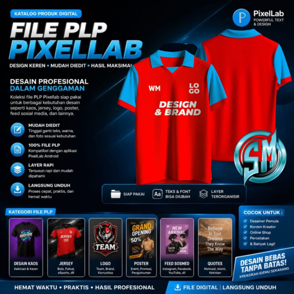 Mockup Jersey Kerah Retro - File Pixellab