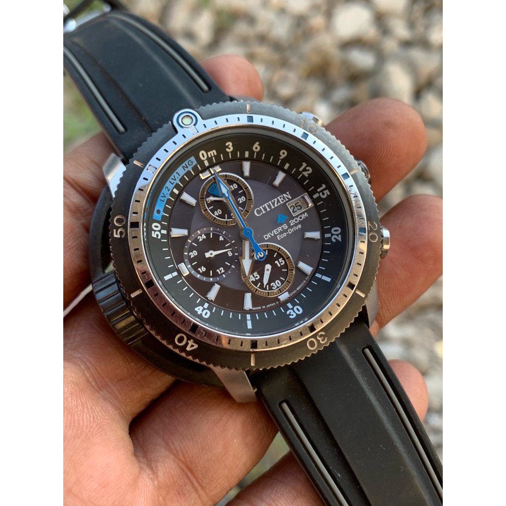 citizen eco-drive promaster aqualand diver's 200m jam tangan pria original preloved/second/bekas