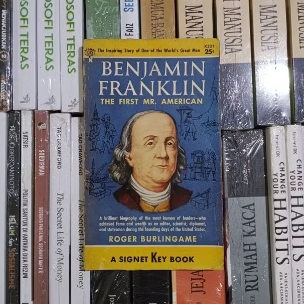 Benjamin Franklin The First MR American By Roger Burlingame English ORIGINAL