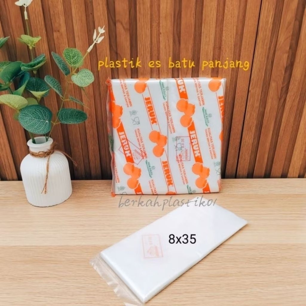 Plastik Jeruk Es Batu Panjang 8x35 PE