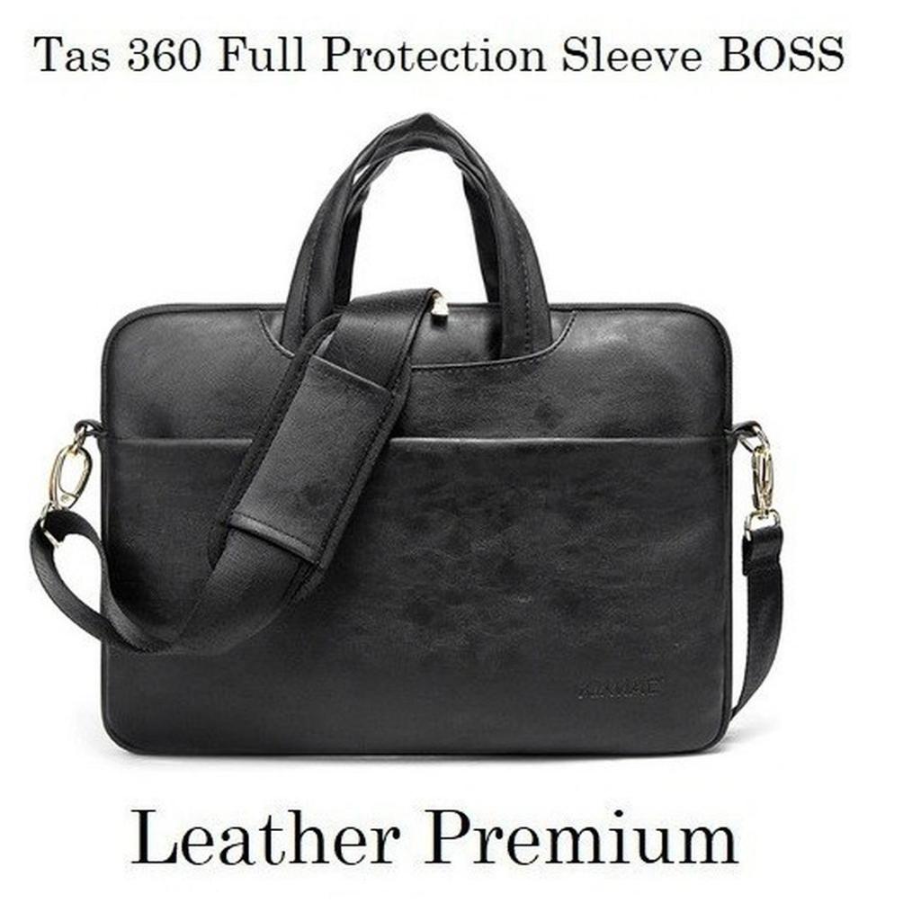 Microsoft Surface Pro 8 Tas Laptop Kantor Selempang Leather