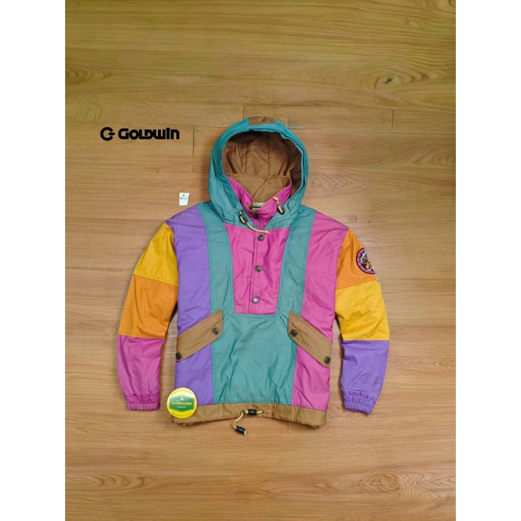 Vintage goldwin colour block CAGOULE jacket