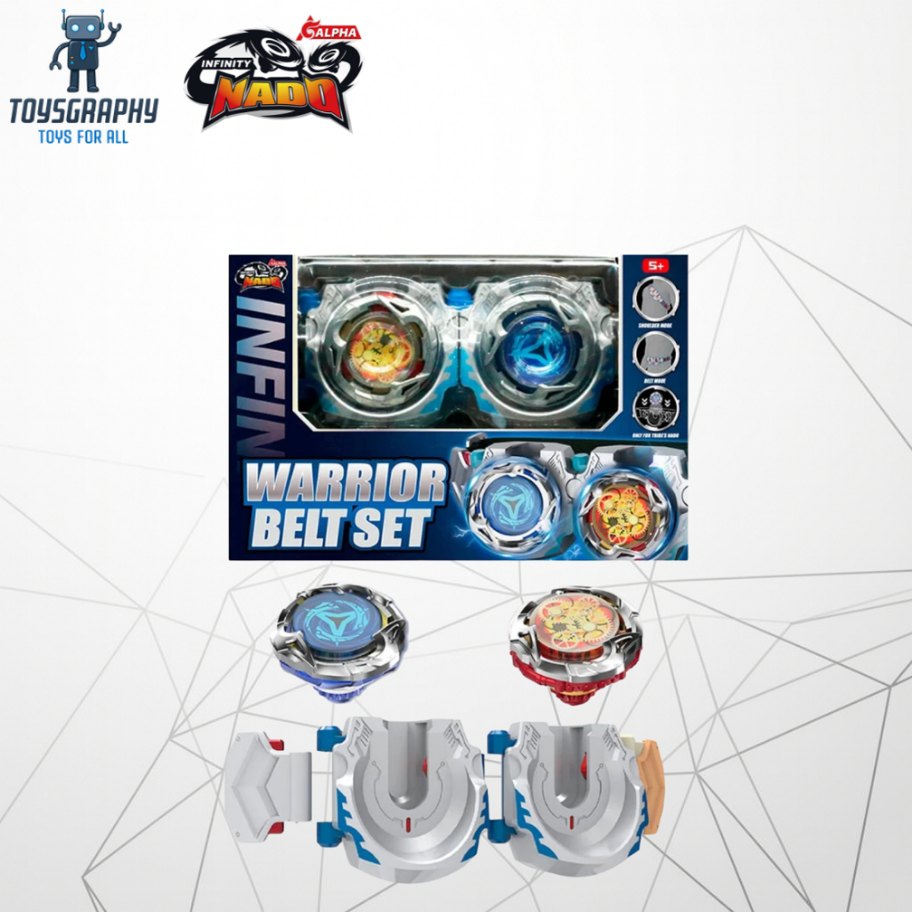 Infinity Nado Warrior Belt Set Mainan Gasing Spinning Sabuk Nado S7