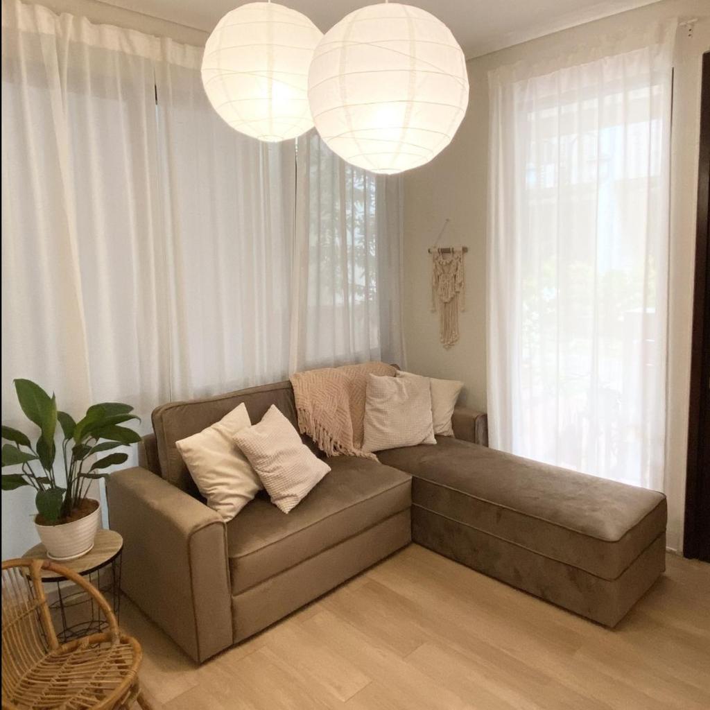 PRATO VELVET SOFA - Sofa Sudut Aesthetic 3 Seater Halus Lembut Informa