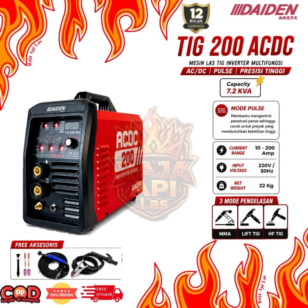 Trafo Las DAIDEN TIG 200 ACDC