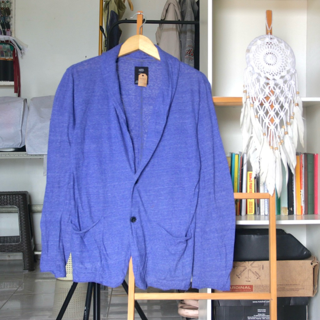 Cardigan Wanita Gaya Casual Azul by Demu