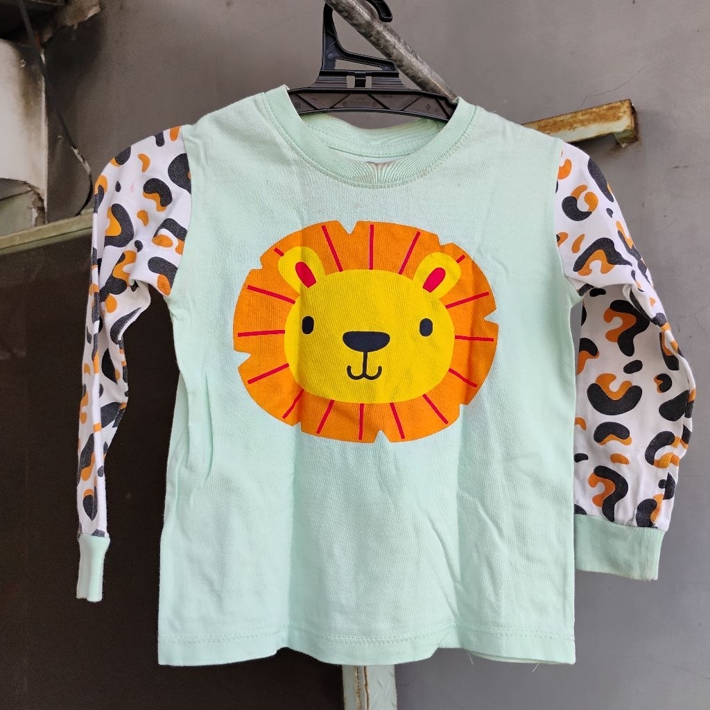 Kaos Anak Lengan Panjang Koala Kids (Mint Green) - Preloved size 2