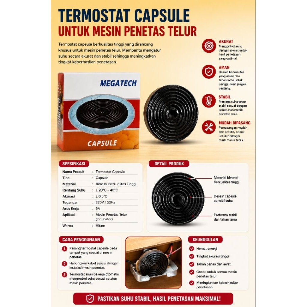 kapsul termostat merk megatek