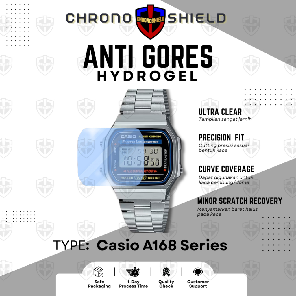 Anti Gores Hydrogel Casio A168 A 168 A168wgg