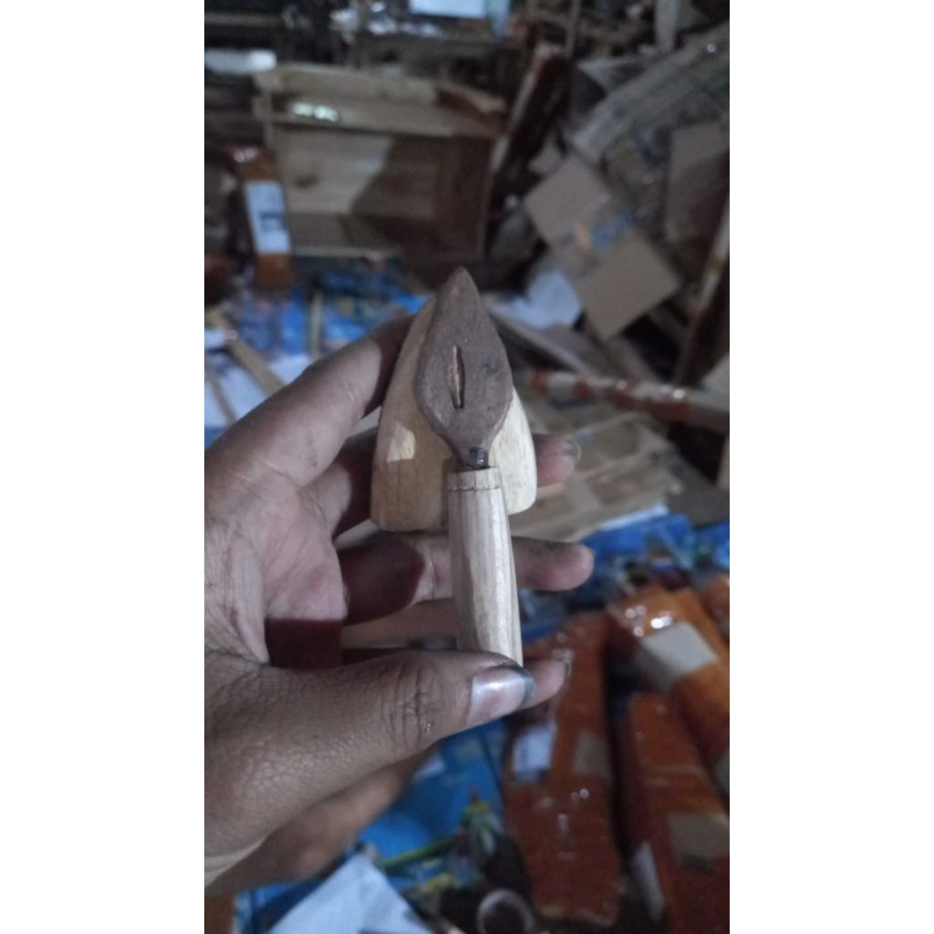 Keris Mini Souvenir Kecil Gagang Kayu Mentahan