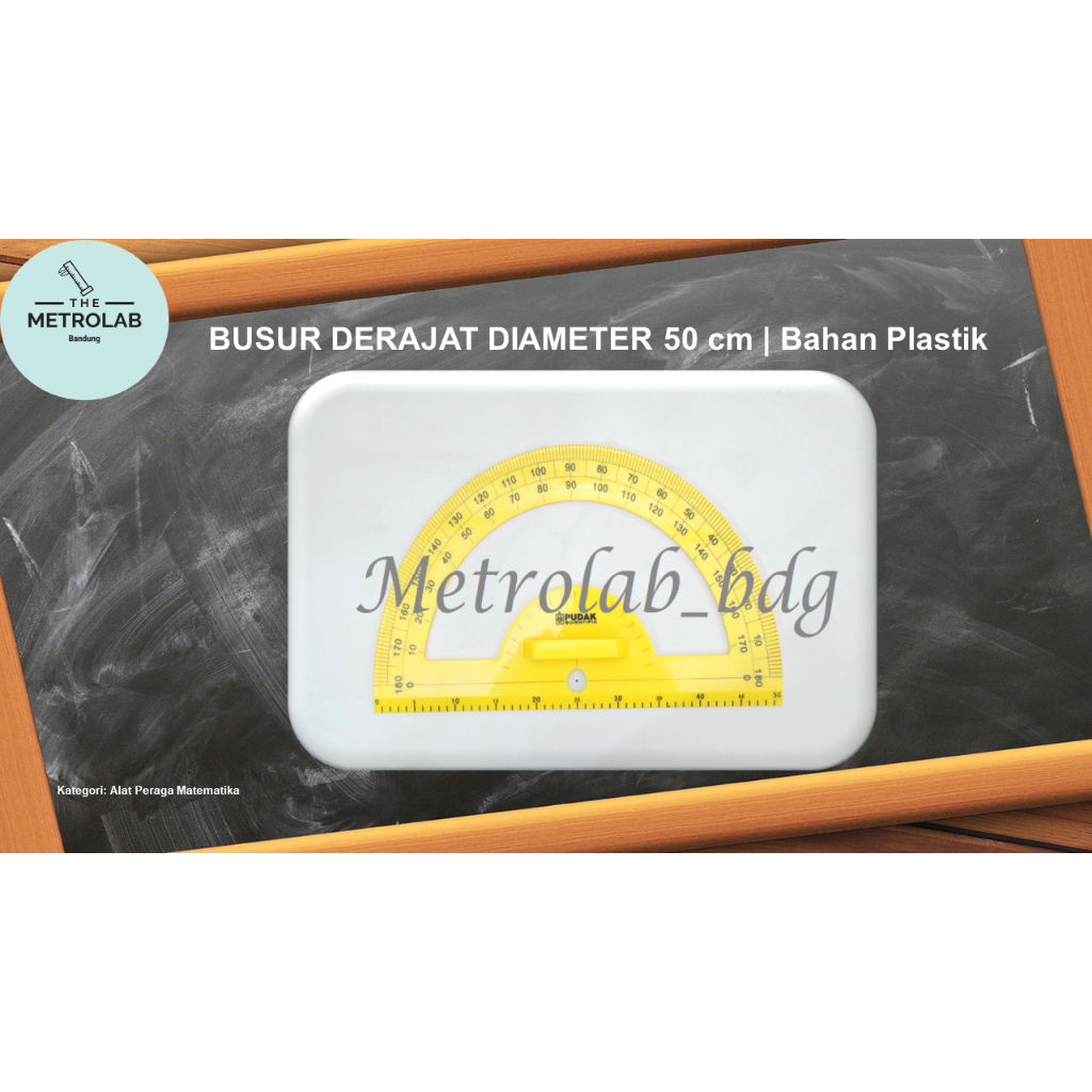 Busur Derajat Besar | Diameter 50 cm | Bahan Plastik